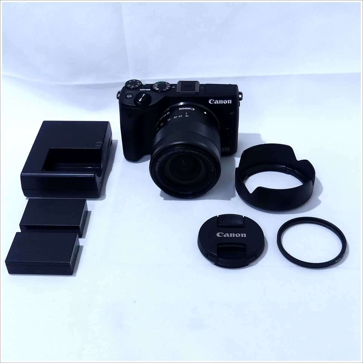 Canon EOS M3 + ZOOM LENS EF-M 18-55mm 1:3.5-5.6 IS STM 純正