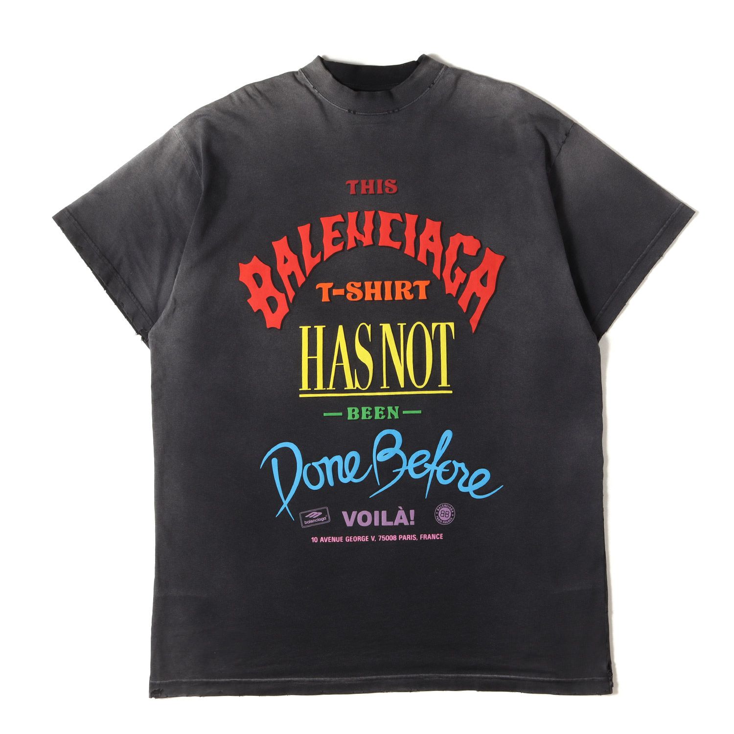 BALENCIAGA ロゴ Tシャツ 黒 美品 【公式通販】