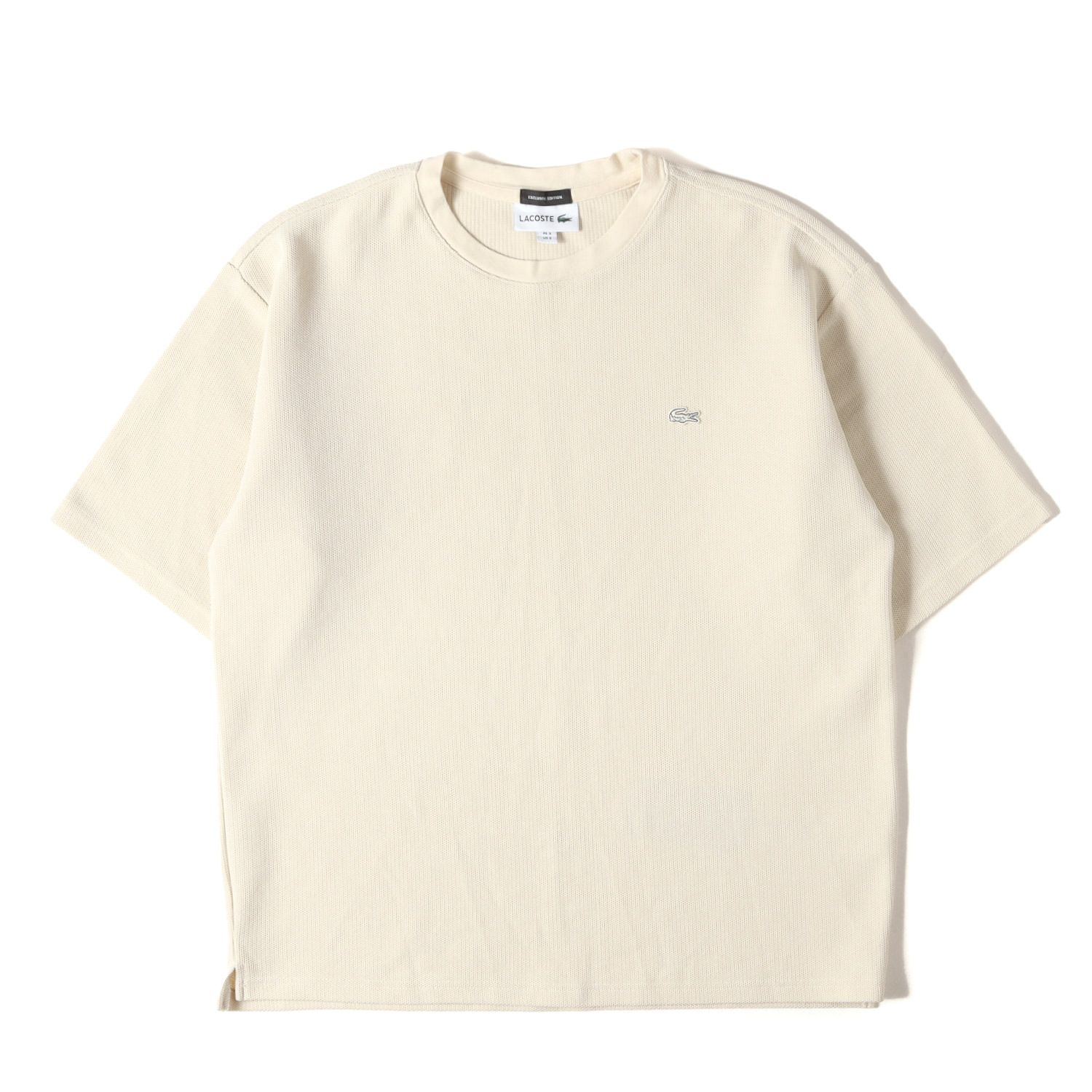 LACOSTE ラコステ Tシャツ アイボリー サイズ:S | BEAUTY&YOUTH 別注 
