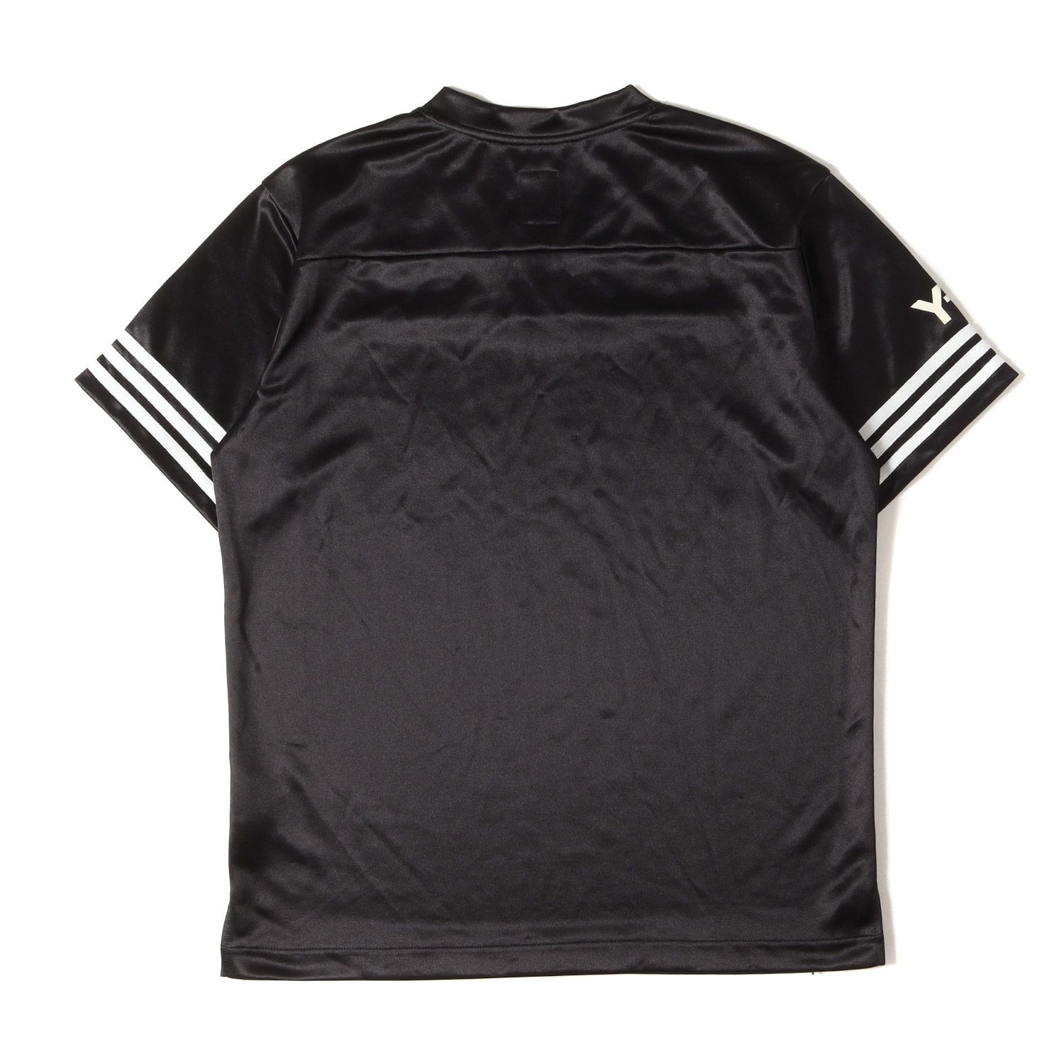 Y-3 ワイスリー Tシャツ ブラック 黒 サイズ:M | サテン フットボール 