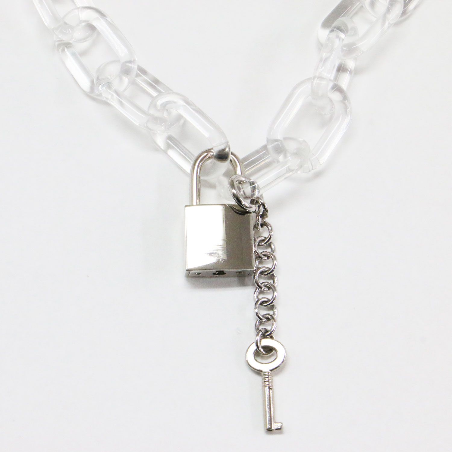 MM6 Maison Margiela メゾンマルジェラ ネックレス クリア シルバー