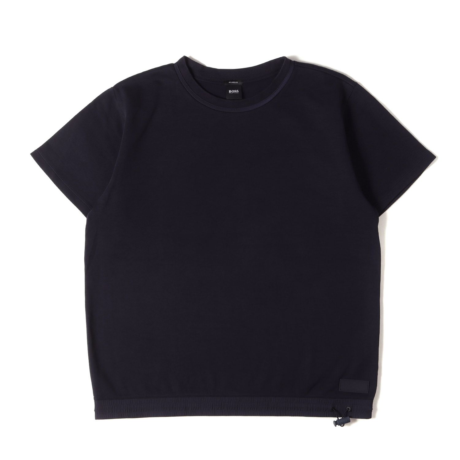 HUGO BOSS ヒューゴボス Tシャツ ネイビー 紺 サイズ:XL | ヘム切替