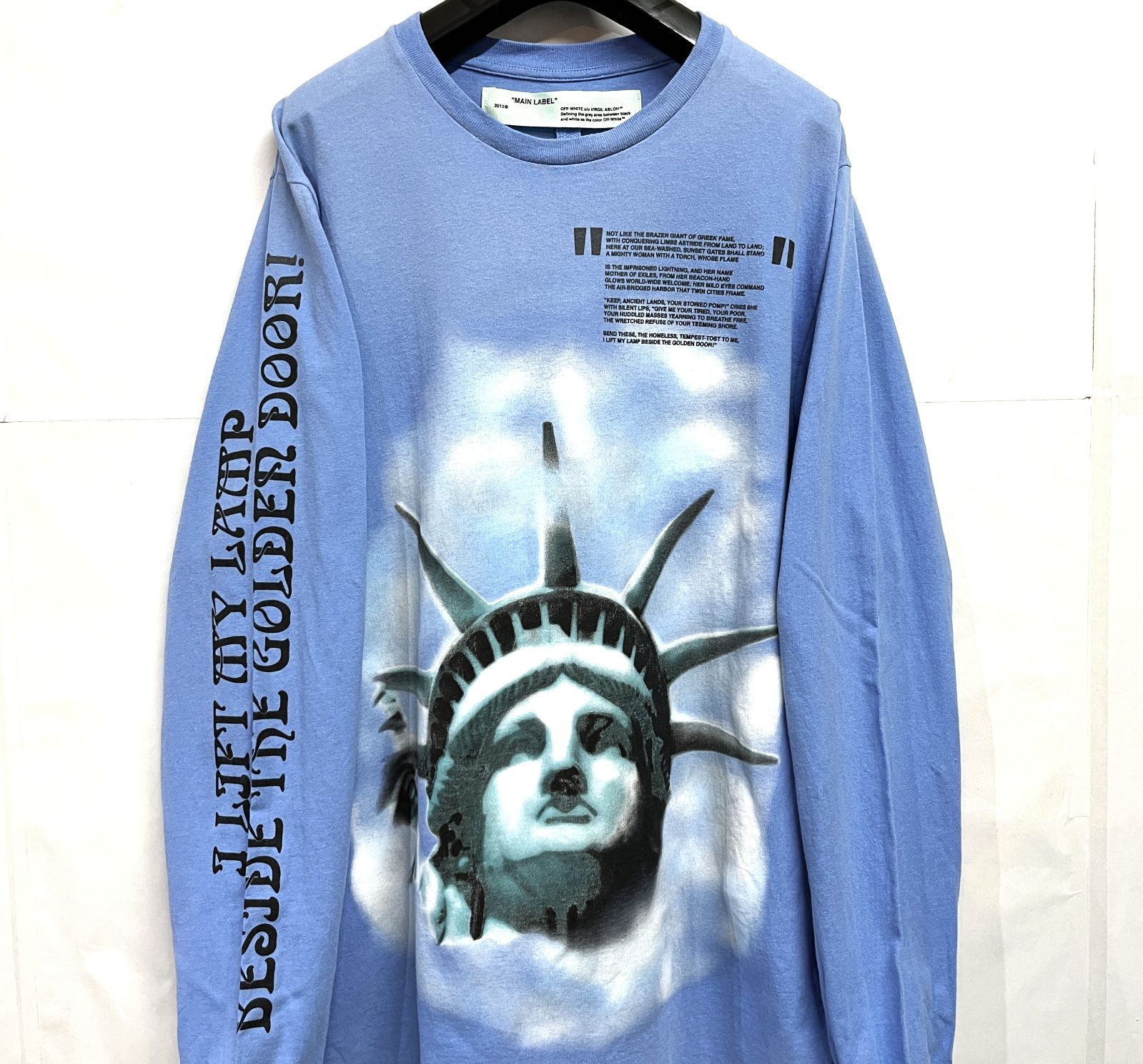 OFF-WHITE｜オフホワイト LIBERTY L/S TEE 自由の女神 プリント クルー 