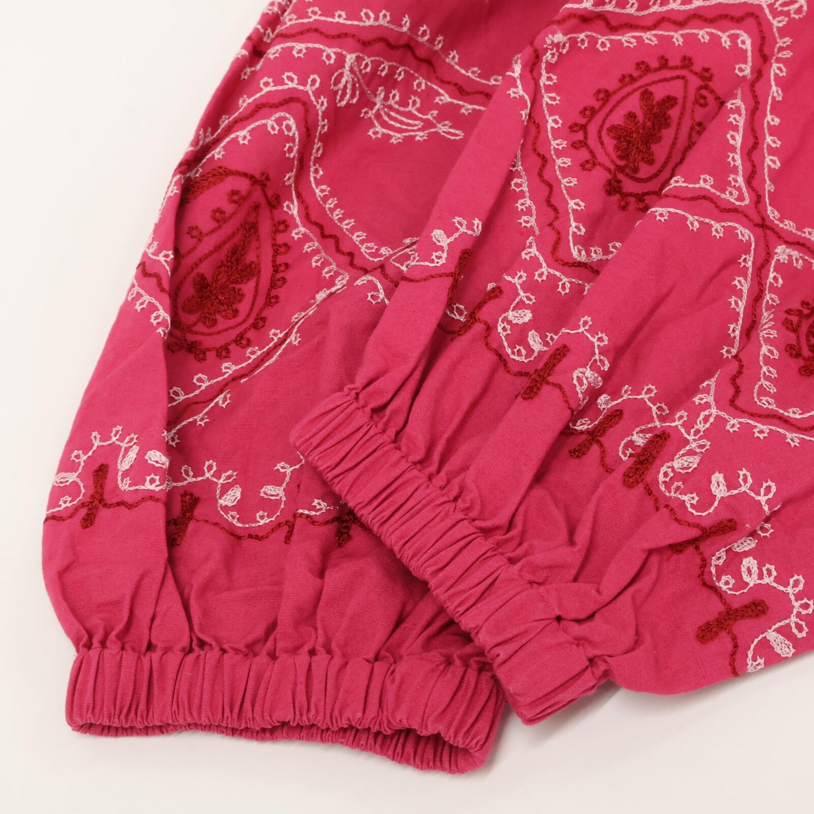 SARA MALLIKA サラ マリカ ピンク Cotton Linen Diamond Aari SARA MALLIKA サラ マリカ ピンク Cotton Linen Diamond Aari