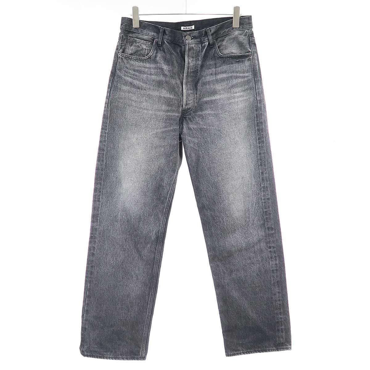 AURALEE オーラリー 24AW FADED HEAVY DENIM WIDE PANTS デニムワイド