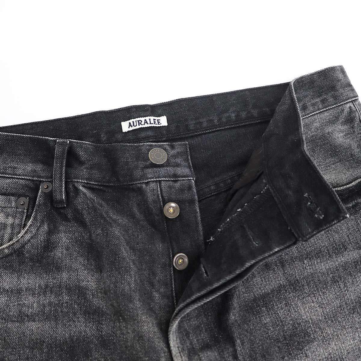 AURALEE オーラリー 24AW FADED HEAVY DENIM WIDE PANTS デニムワイド