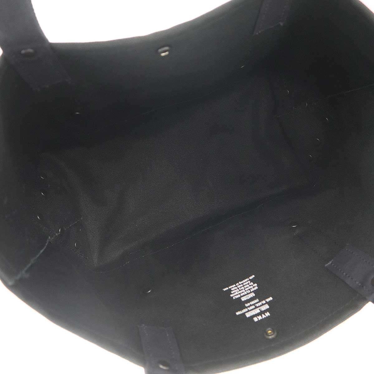 HYKE ハイク 26SS TOTE BAG MEDIUM キャンバストートバッグ ブラック M