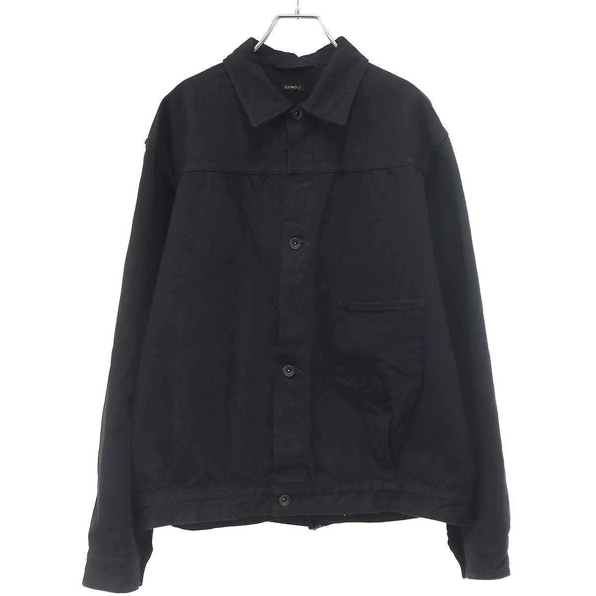 COMOLI コモリ 25SS ブラックデニムジャケット B01-01001 COMOLI コモリ 25SS ブラックデニムジャケット B01-01001