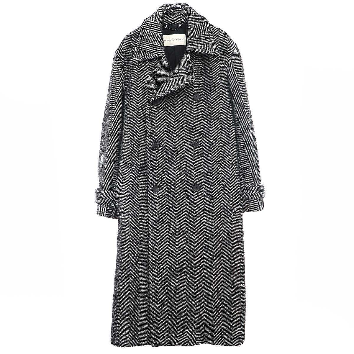 【※ドリス】dries van noten ウールトレンチコート DRIES VAN NOTEN ドリスヴァンノッテン 23AW ヘリンボーンウール