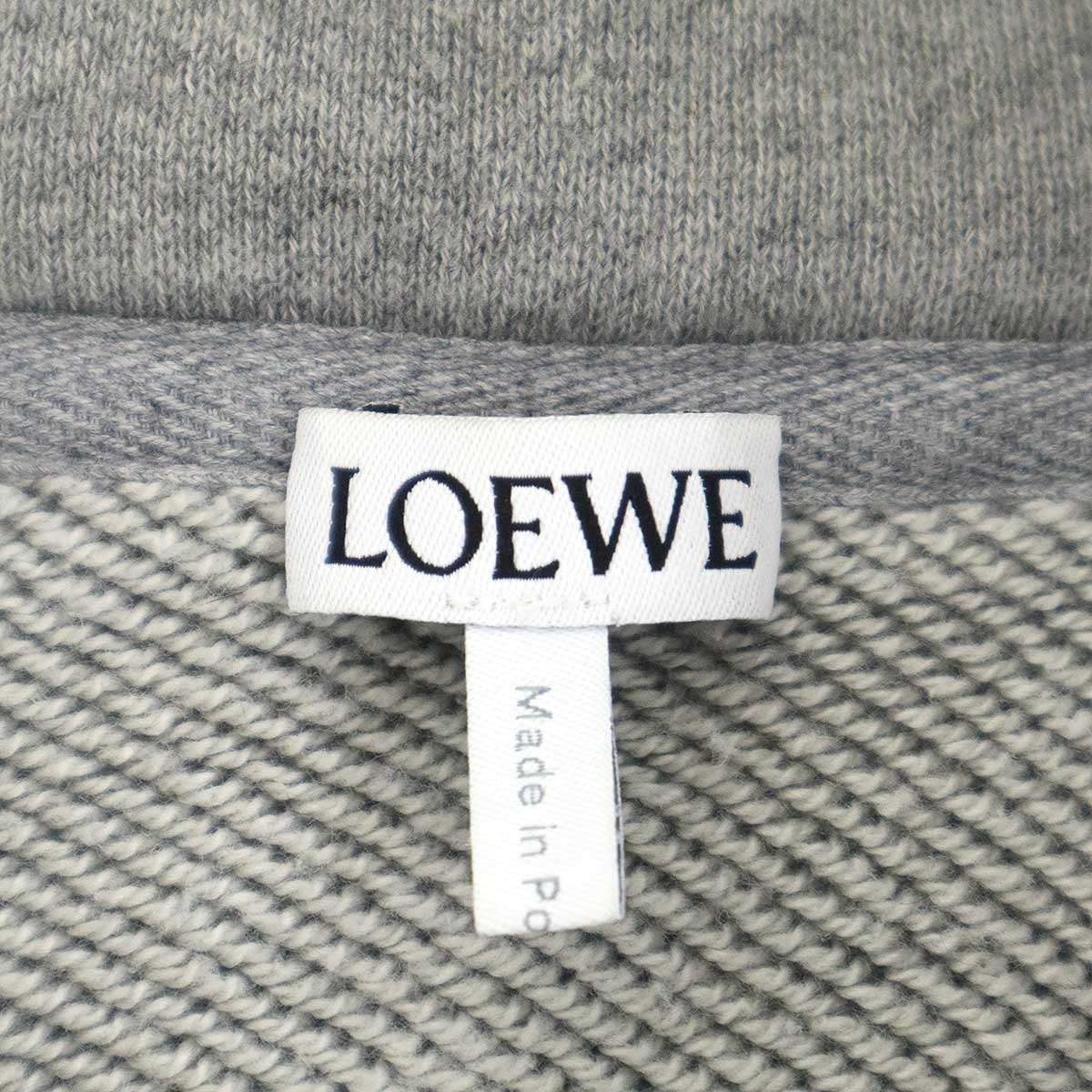 LOEWE ロエベ アナグラム フラメンコ ジップアップパーカー S359Y25X53 グレー S LOEWE ロエベ アナグラム フラメンコ ジップアップパーカー S359Y25X53