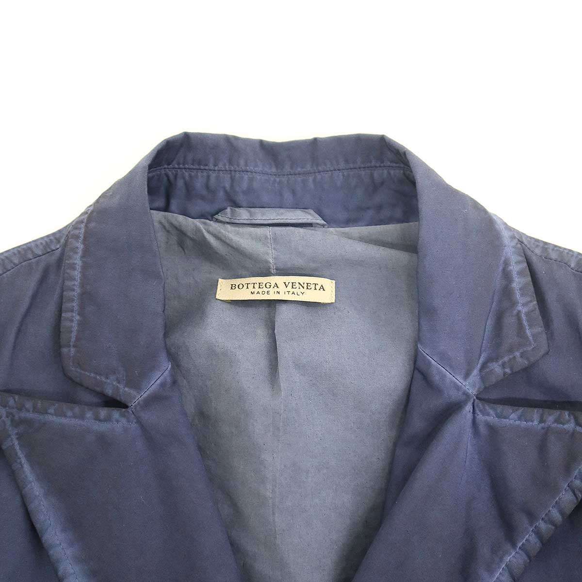 メンズ BOTTEGA VENETA ボッテガヴェネタ ダスト加工ダブルジャケット