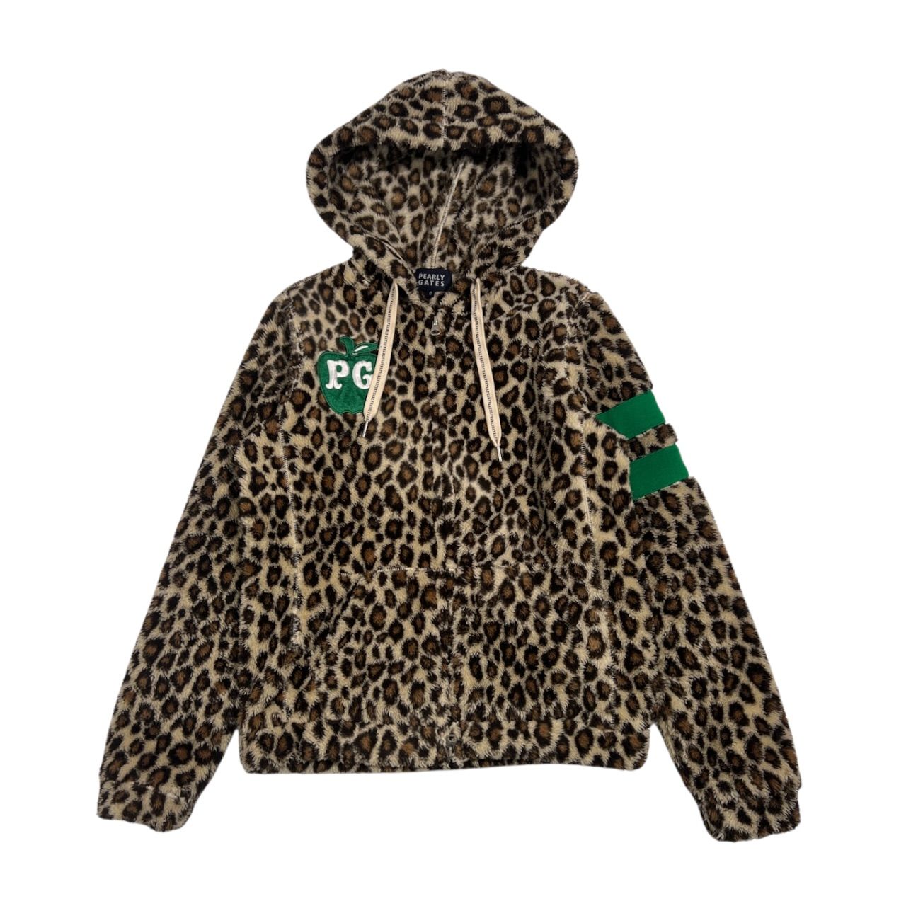 新品】パーリーゲイツPEARLYGATES/メンズ/ヒョウ柄パーカー【L】 楽天