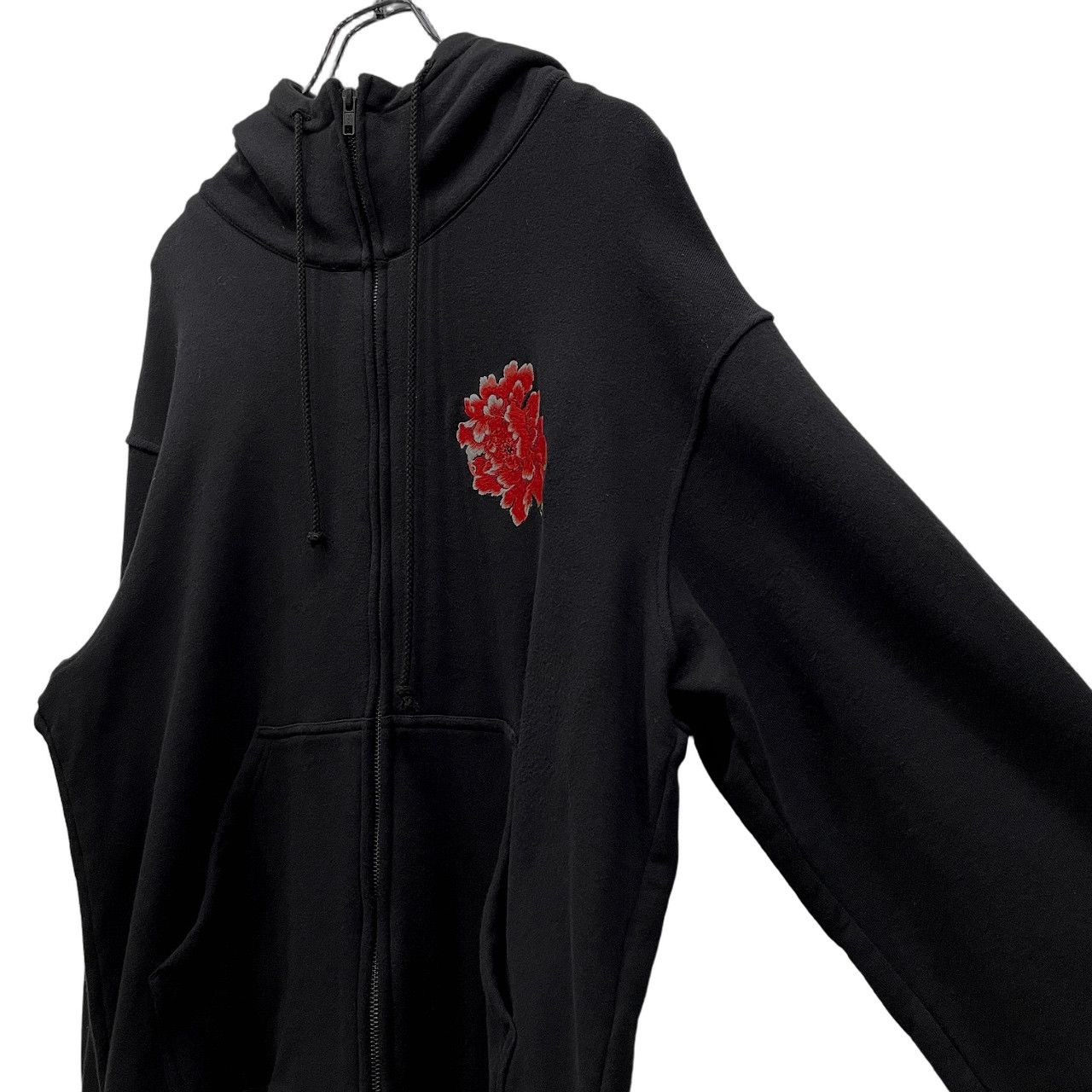 WILDSIDE Yohji Yamamoto 24AW Embroidery Zip Hoodie(Peony) 牡丹刺繍 