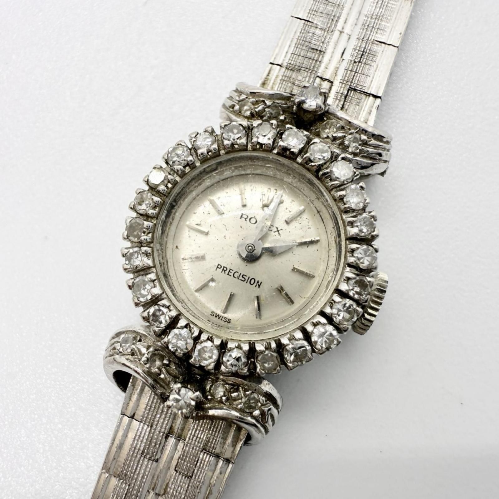ROLEX ロレックス PRECISION プレシジョン 18K WG ベゼルダイヤ 