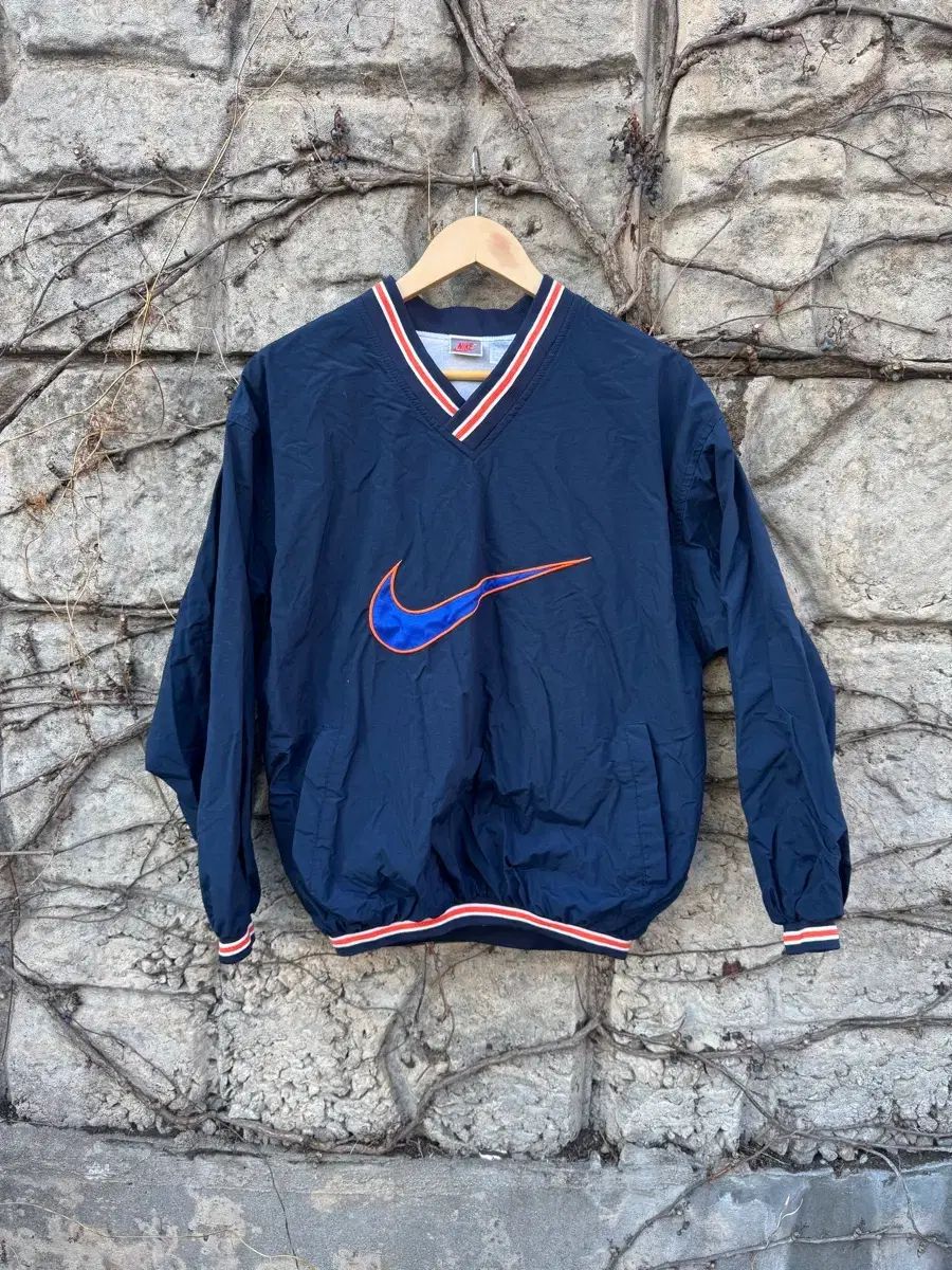 90s NIKE ヴィンテージ ビックスウォッシュ ロゴ ウォームアップ
