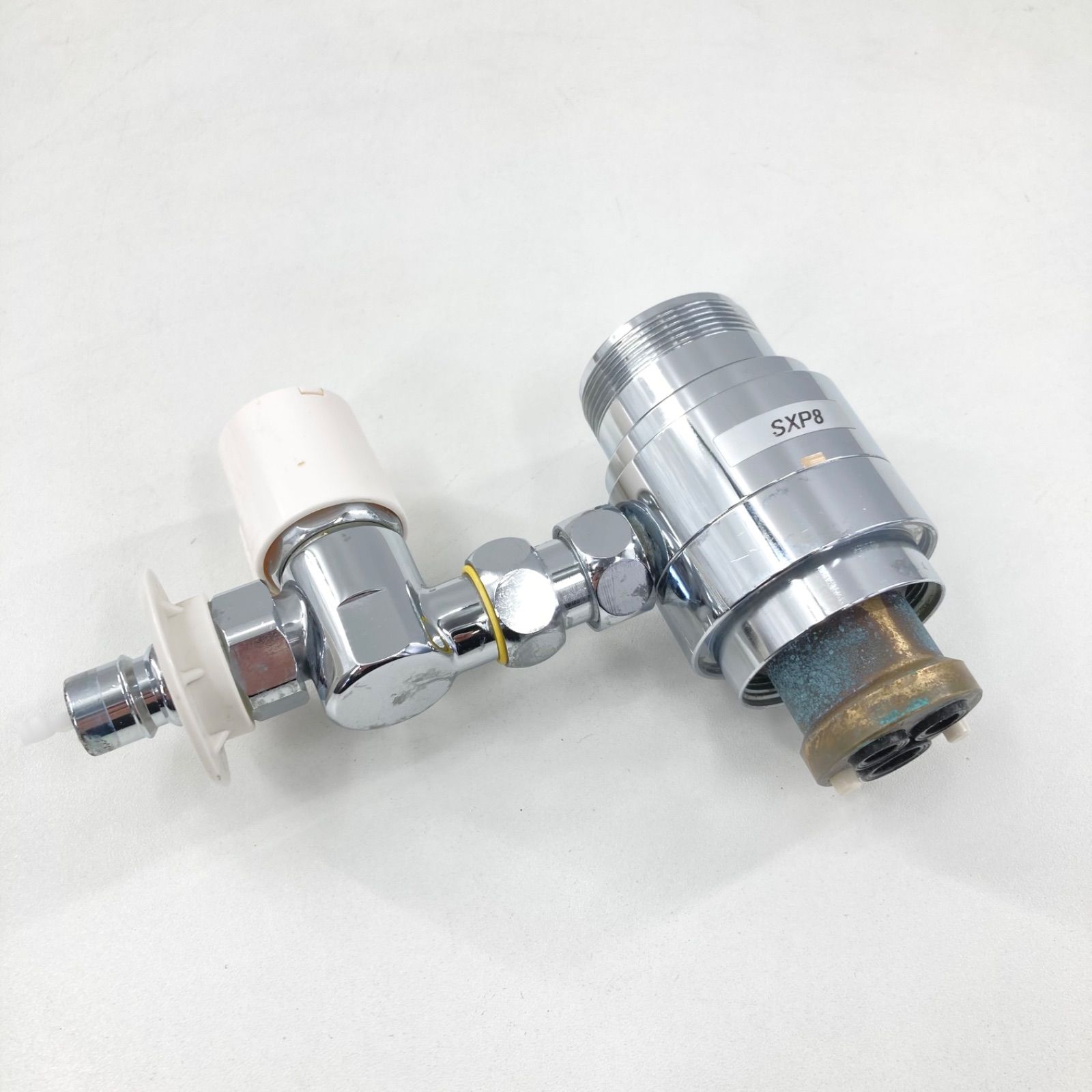 NSP SXP8 水栓部品 接続金具 アダプター クロームメッキ 水回り 配管部品 継手 DIY 修理 交換用 パーツ