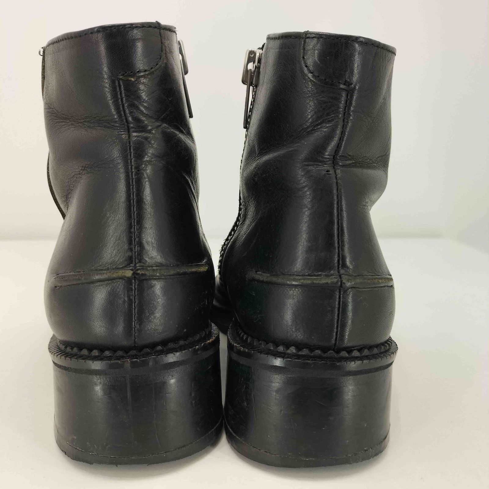 MAISON EUREKA ショートブーツ　新品同様　箱付き レザー　サイズ38 メゾンエウレカ MAISON EUREKA ZIP BOOTS レザーショートブーツ