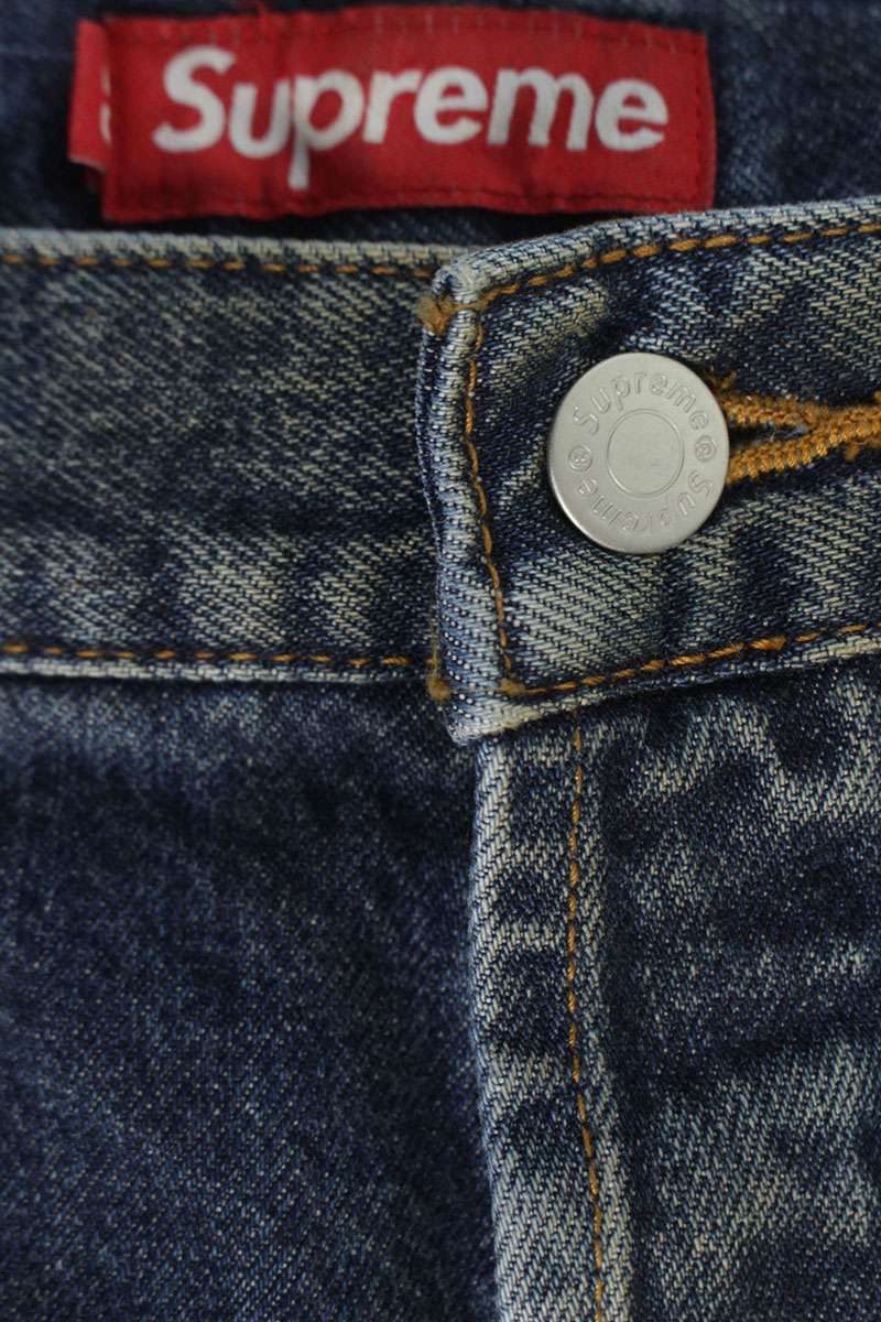 シュプリーム 25AW Distressed Loose Fit Selvedge Jean ルーズ