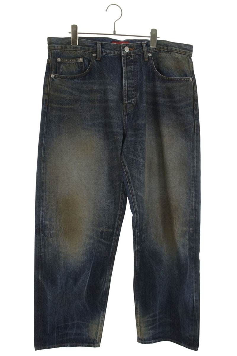 シュプリーム 25AW Distressed Loose Fit Selvedge Jean ルーズ