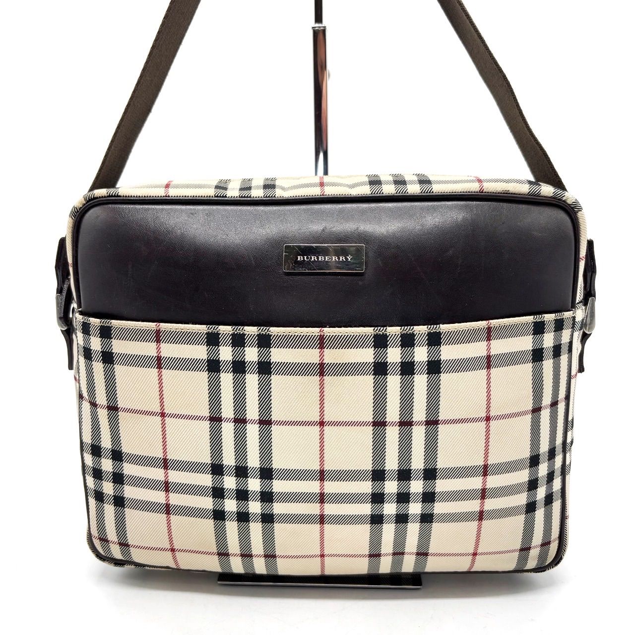 良品】 Burberry バーバリー ノバチェック ショルダーバッグ 
