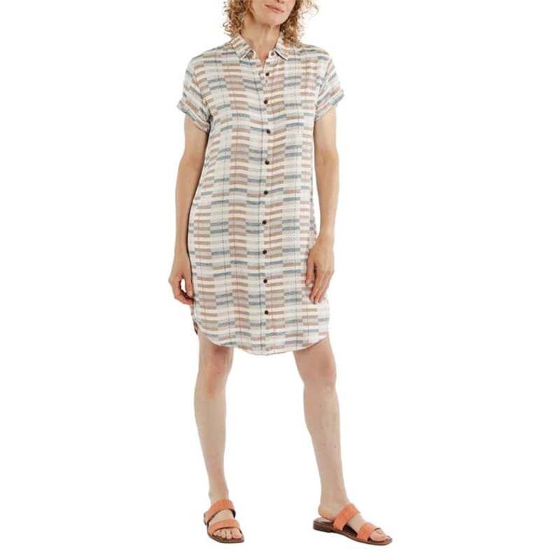ブリッジアンドバーン レディース トップス ワンピース シャツワンピース シャツ Bridge Burn Loren Shirt Dress Womens Manzanita Stripe ストライプ