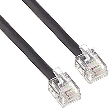 【中古】「非常に良い」ミヨシ モジュラケーブル 6極4芯/2芯 20m ブラック tc-420bk