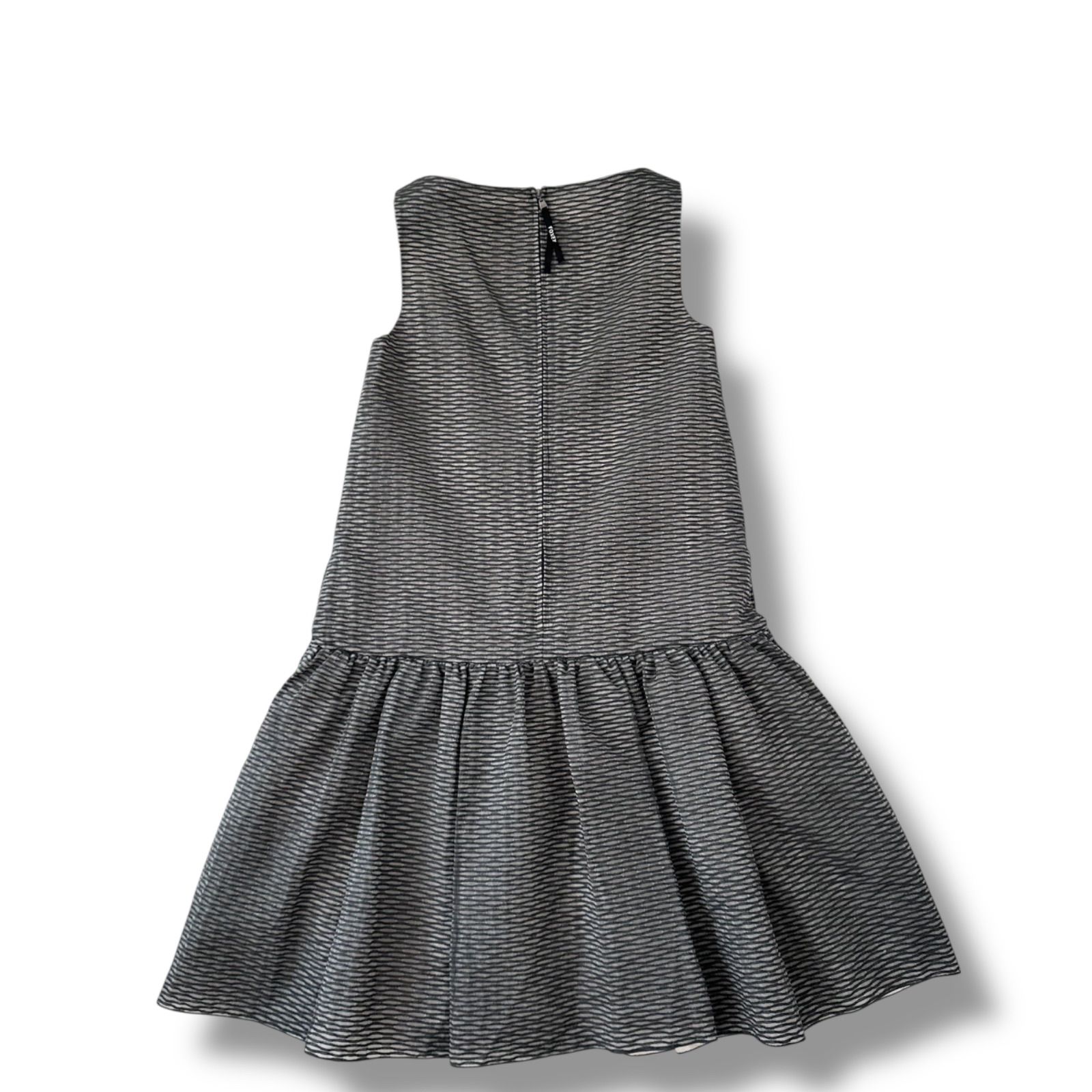 極美品✨フォクシーニューヨーク ジャガード ワンピース リボン ネイビー 38 フォクシーニューヨーク FOXEY NEW YORK collection ジャガード