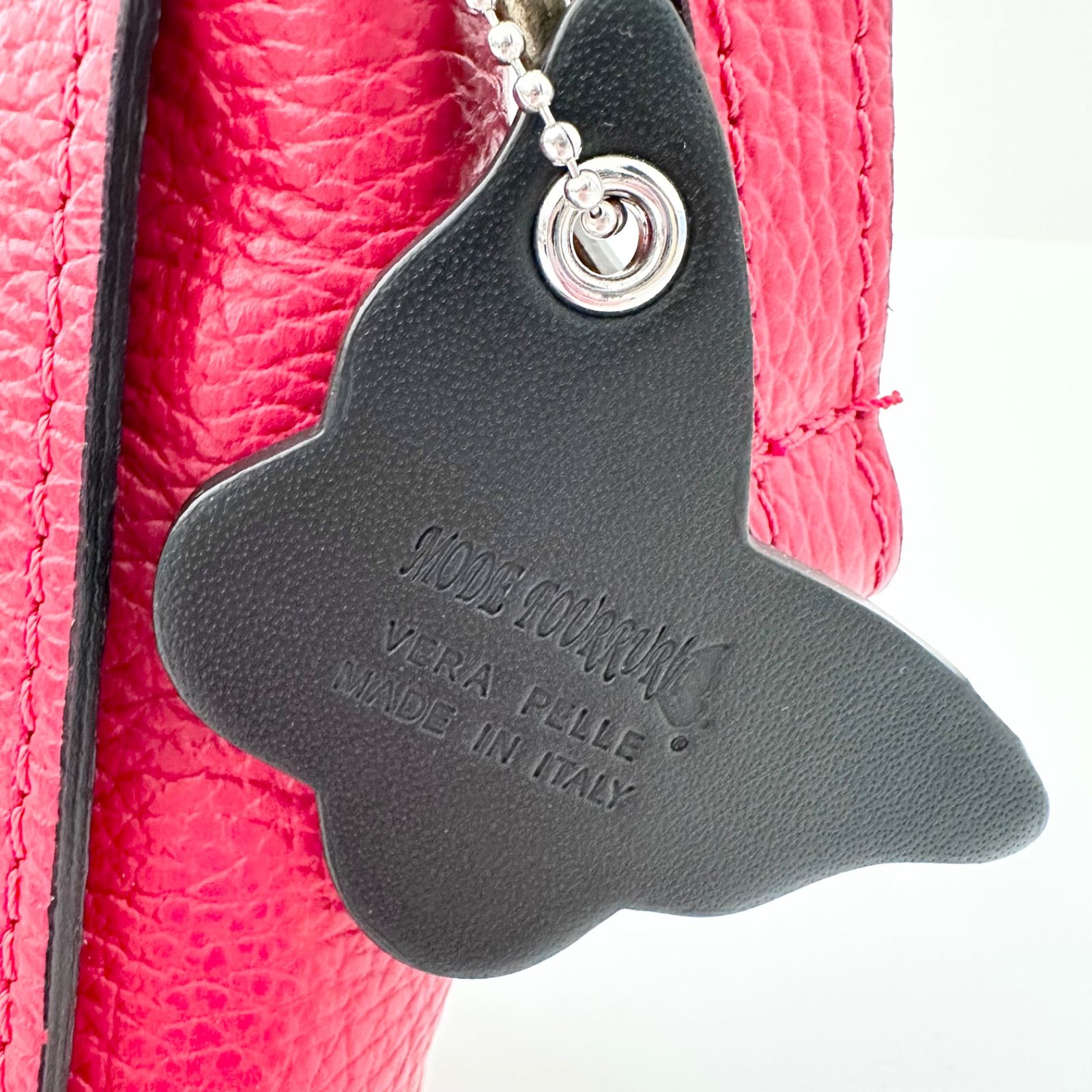モードフルーレ BORSE IN PELLE レザー パイソン型押し フラップ 