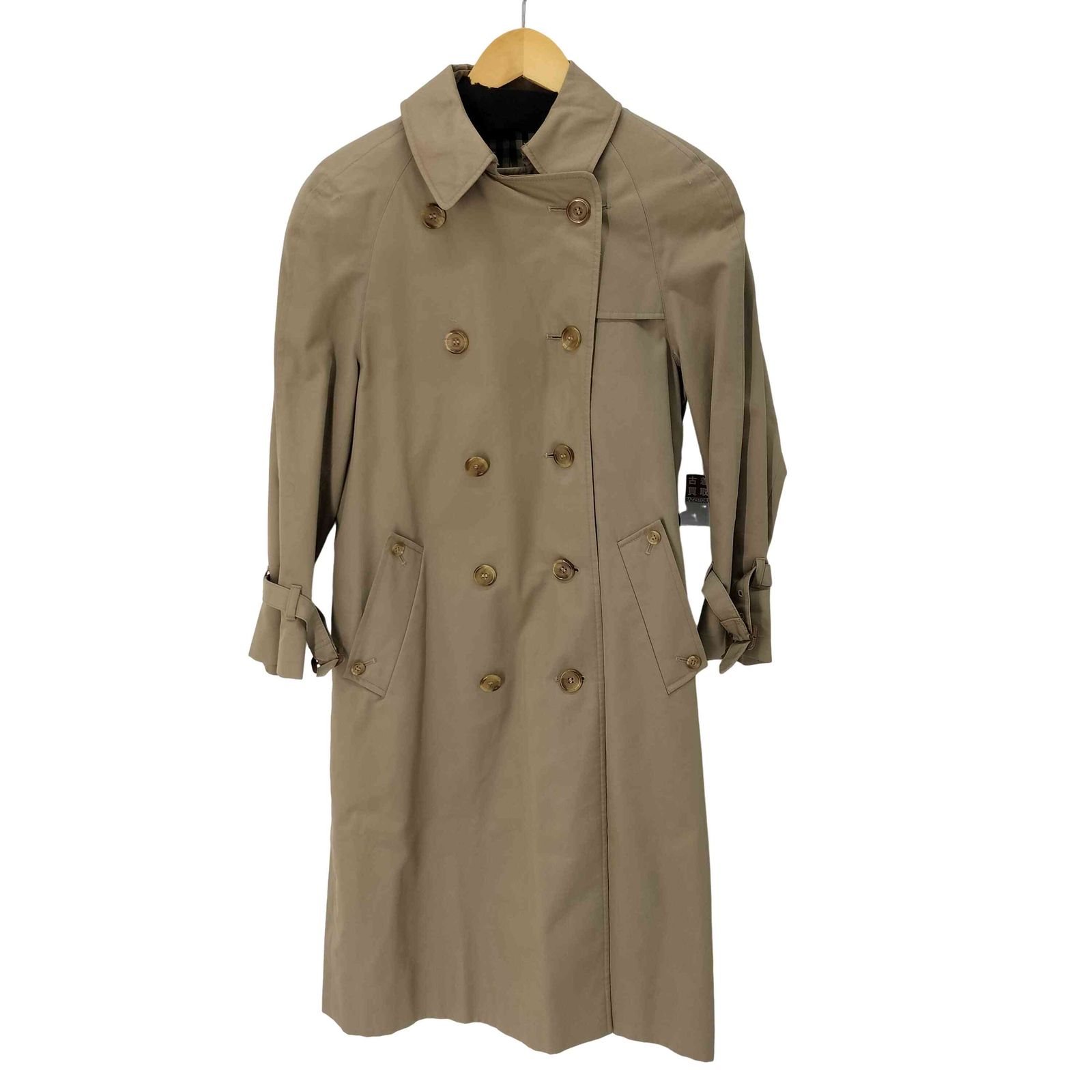 【美品】80s 英国製 アクアスキュータム ダブルトレンチコート 36S アクアスキュータム AQUASCUTUM 80s 英国製 ダブルトレンチコート
