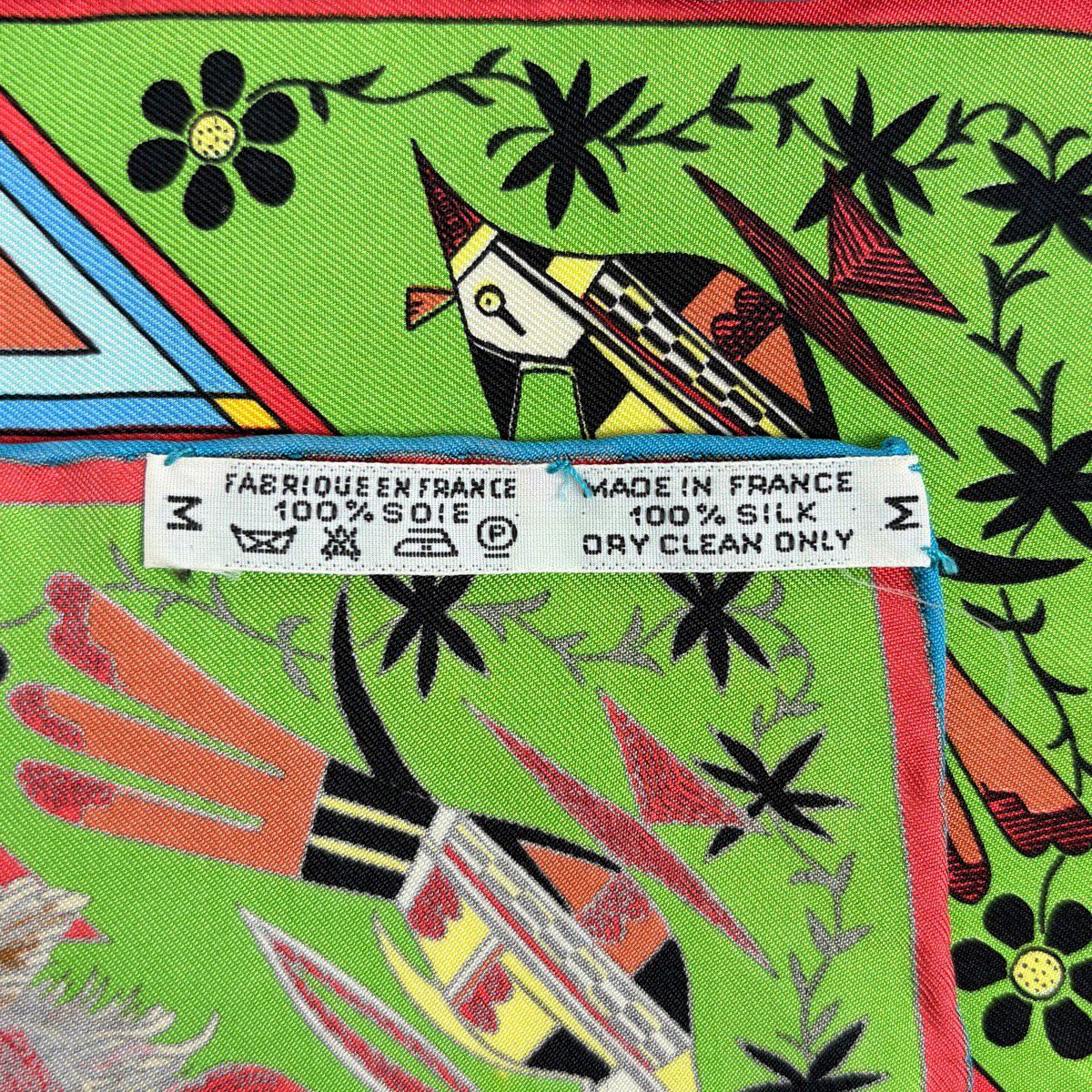 エルメス HERMES カレ90 Kachinas カチナ 民族 スカーフ シルク ライト