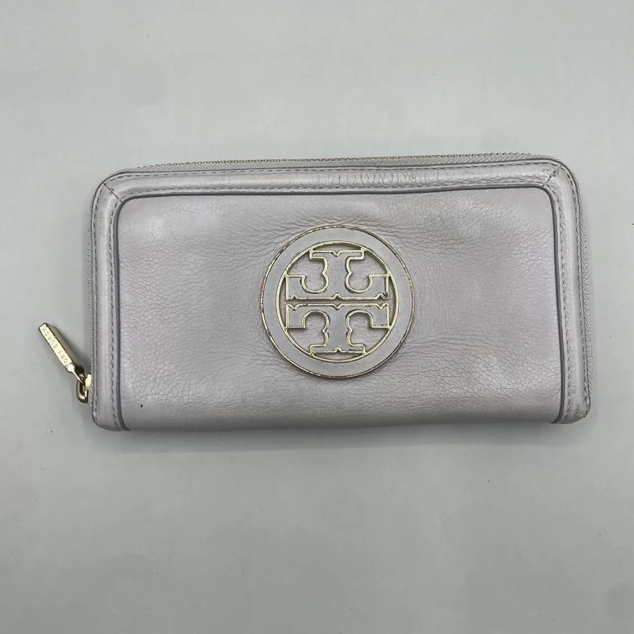 良品 Tory Burch トリーバーチ 長財布 ラウンドファスナー ロゴ