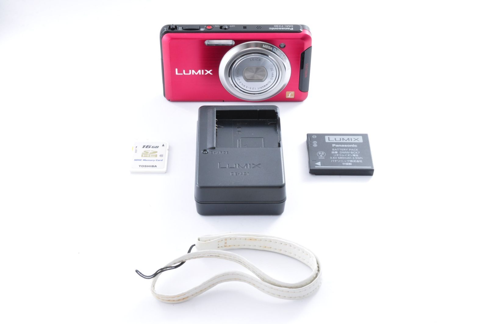 カメラ Panasonic LUMIX DMC-FX90 DIGITAL Camera レッド デジカメ
