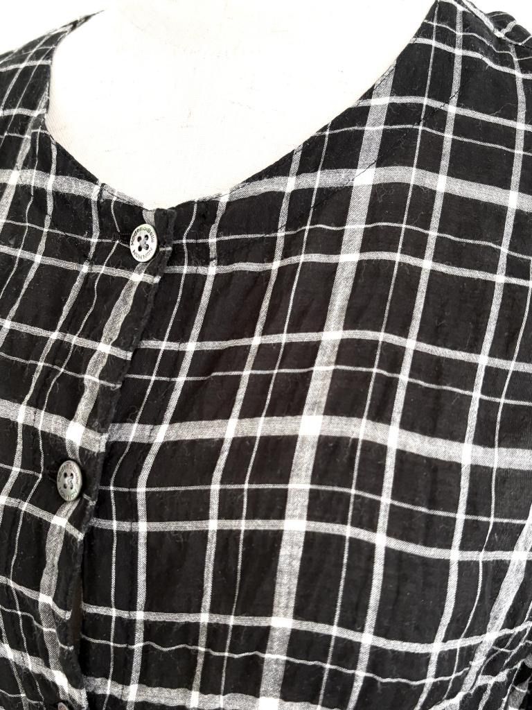 Mademoiselle NON NON マドモアゼルノンノン チェック柄シャツ 日本製