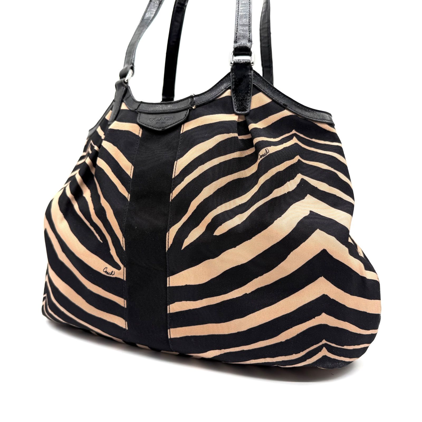 COACH y2k Zebra Pattern Tote Bag unisex コーチ ゼブラ トートバッグ 