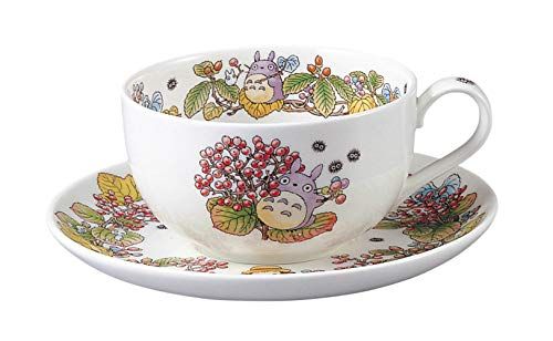 新品 Noritake ノリタケ ミルクティー カップ & ソーサー 325cc となりのトトロ がまずみ編 電子レンジ対応 1客 ボーンチャイナ T97285A/4660-5