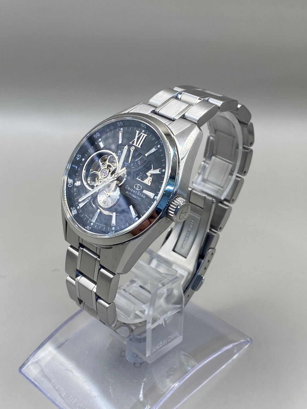  ORIENT STAR オリエントスター モダンスケルトン DK05-C0-B CA 自動巻メンズ腕時計 柔らか素材 自動巻き時計 腕時計(アナログ)