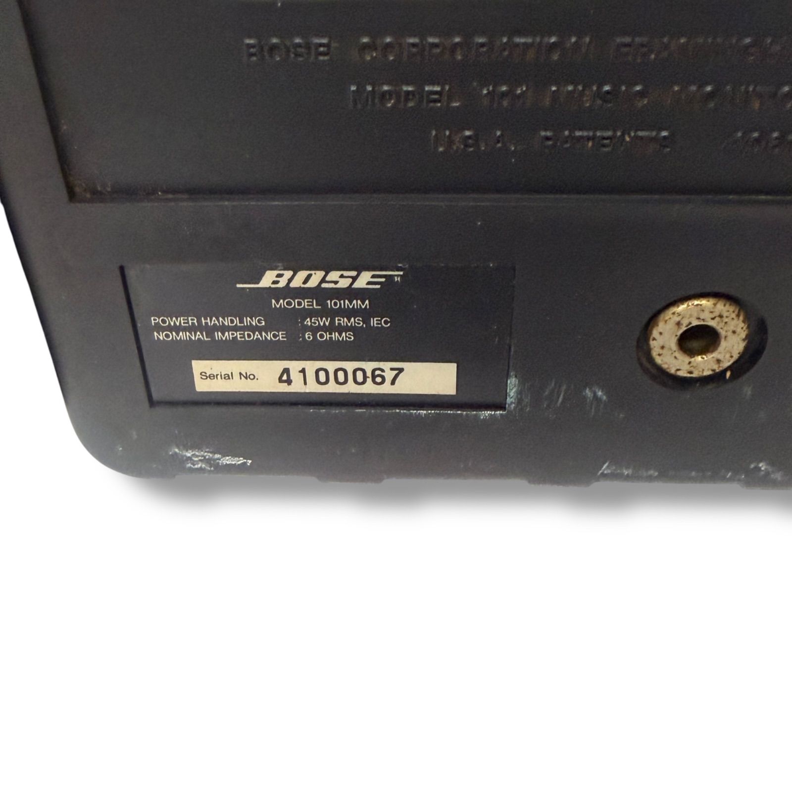 BOSE 101MM スピーカー ペア 動作確認済み 連番 シリアル 【公式通販】