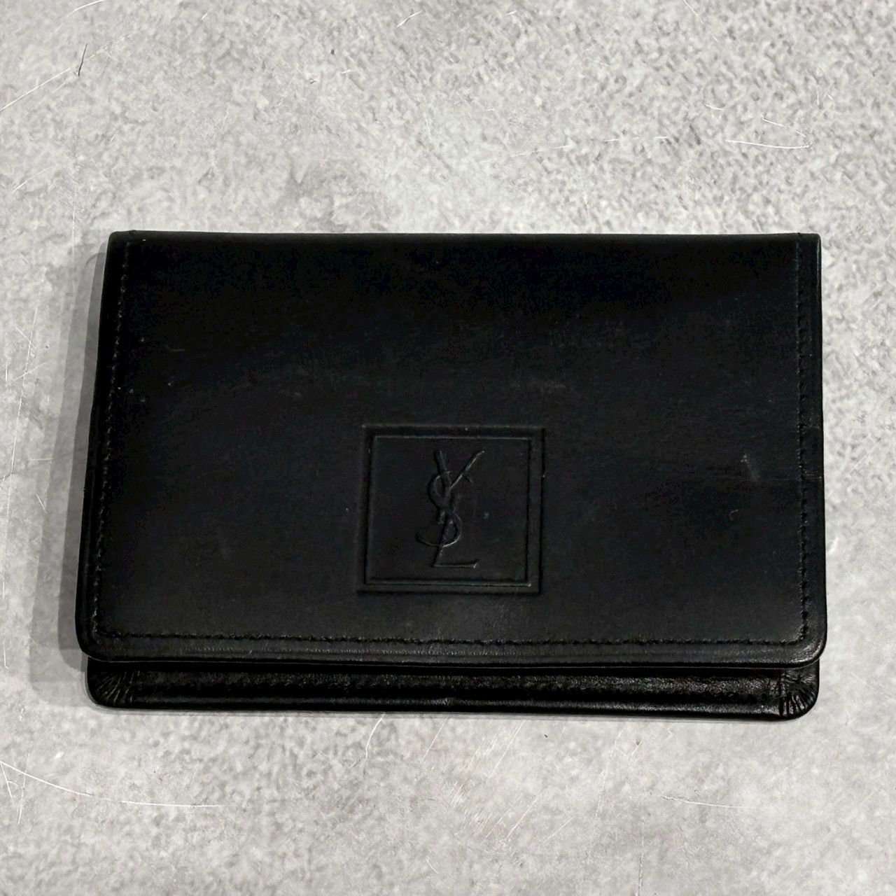 YVES SAINT LAURENT イヴサンローラン YSL ロゴ レザー コインケース 