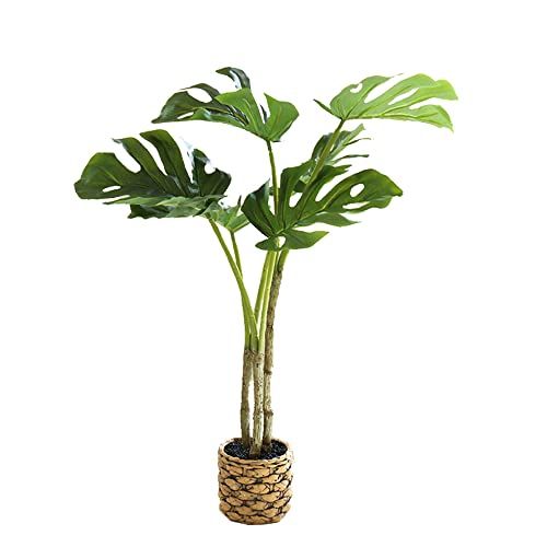 新品 熱帯観葉樹 人工観葉植物 モンステラ 光触媒 フェイクグリーン フェイク 高さ64CM 大型サイズ 簡単世話いらず 陶器鉢 鉢は取り外し不可 インテリア 屋内 リビング オフィス 空気清浄 (モンステラ)