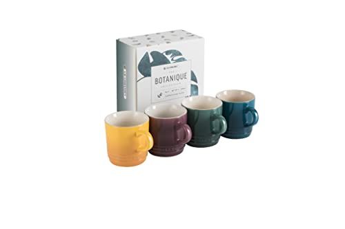 新品 ル・クルーゼ(Le Creuset) カプチーノマグ 200ml (4個入り) ボタニークコレクション