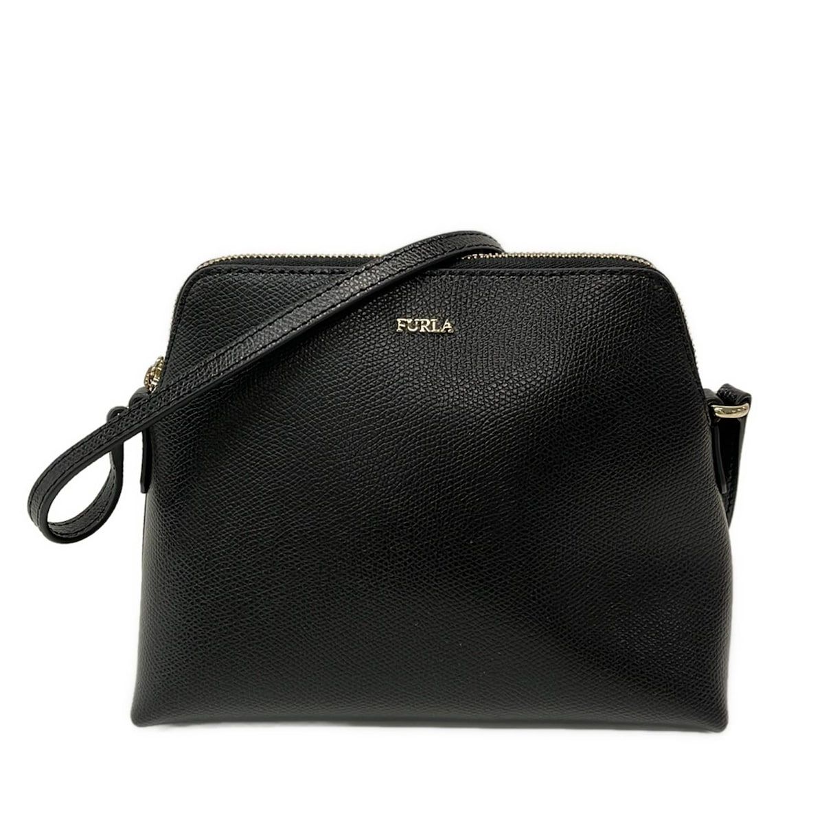 FURLA(フルラ) ショルダーバッグ美品 ボエム 黒 ミニバッグ レザー 