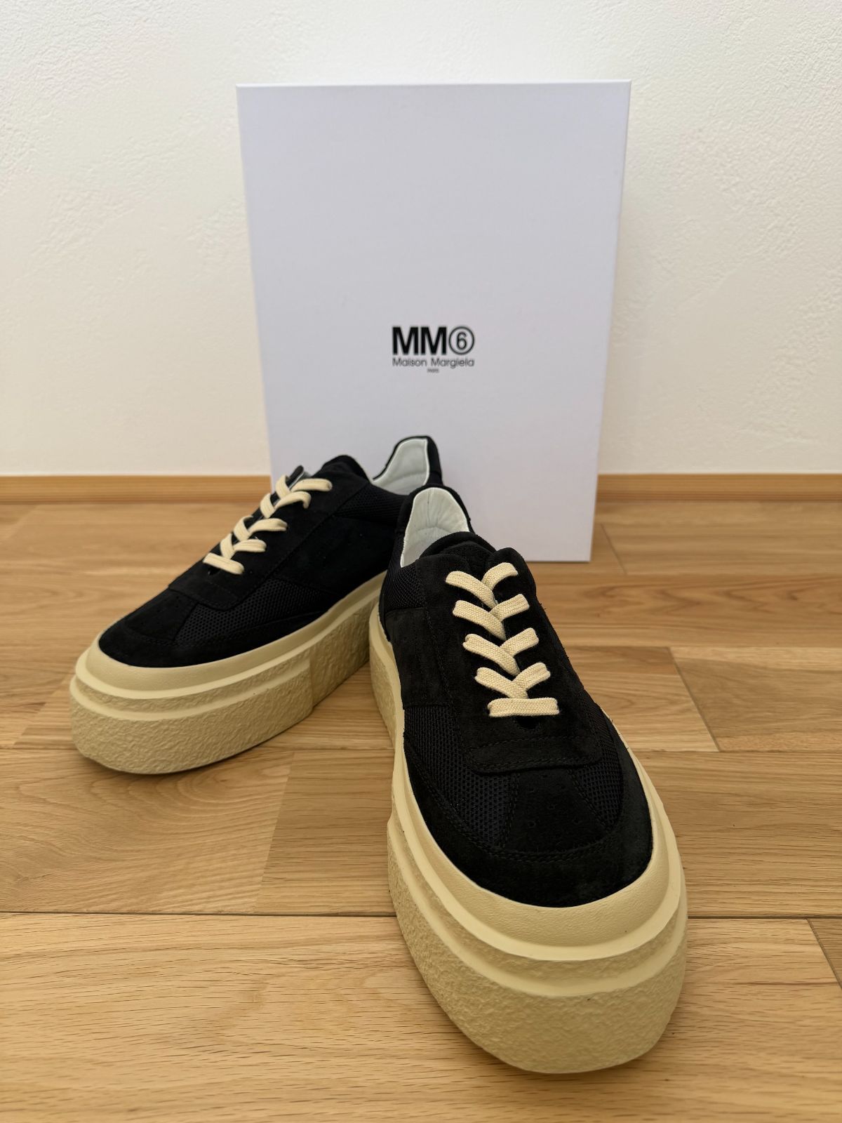 MM6 Maison Margiela スニーカー 43 28cm ブラック 厚底 新品 箱付