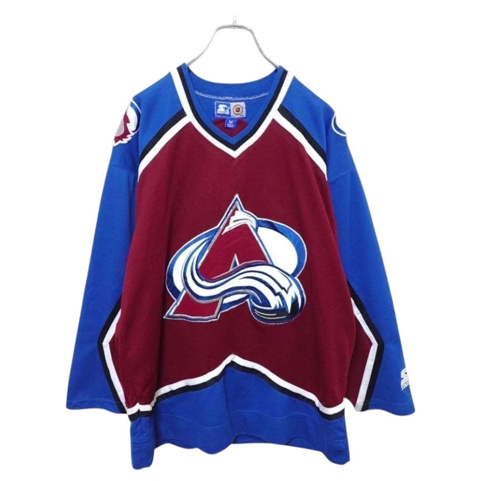 STARTER - 【STARTER】NHL コロラド・アバランチ ホッケー ゲームシャツA3653 STARTER】NHL コロラド・アバランチ ホッケー ゲームシャツA3653
