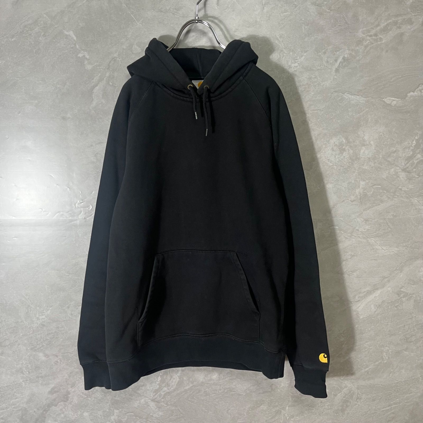 Carhartt カーハート フーディー パーカー ロゴ 刺繍 M 黒 トレーナー 