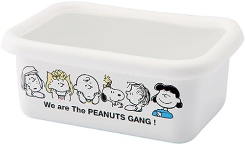 新品 豊琺瑯 PEANUTS ホーローレクタングルストッカー ホワイト M SNJ-2316