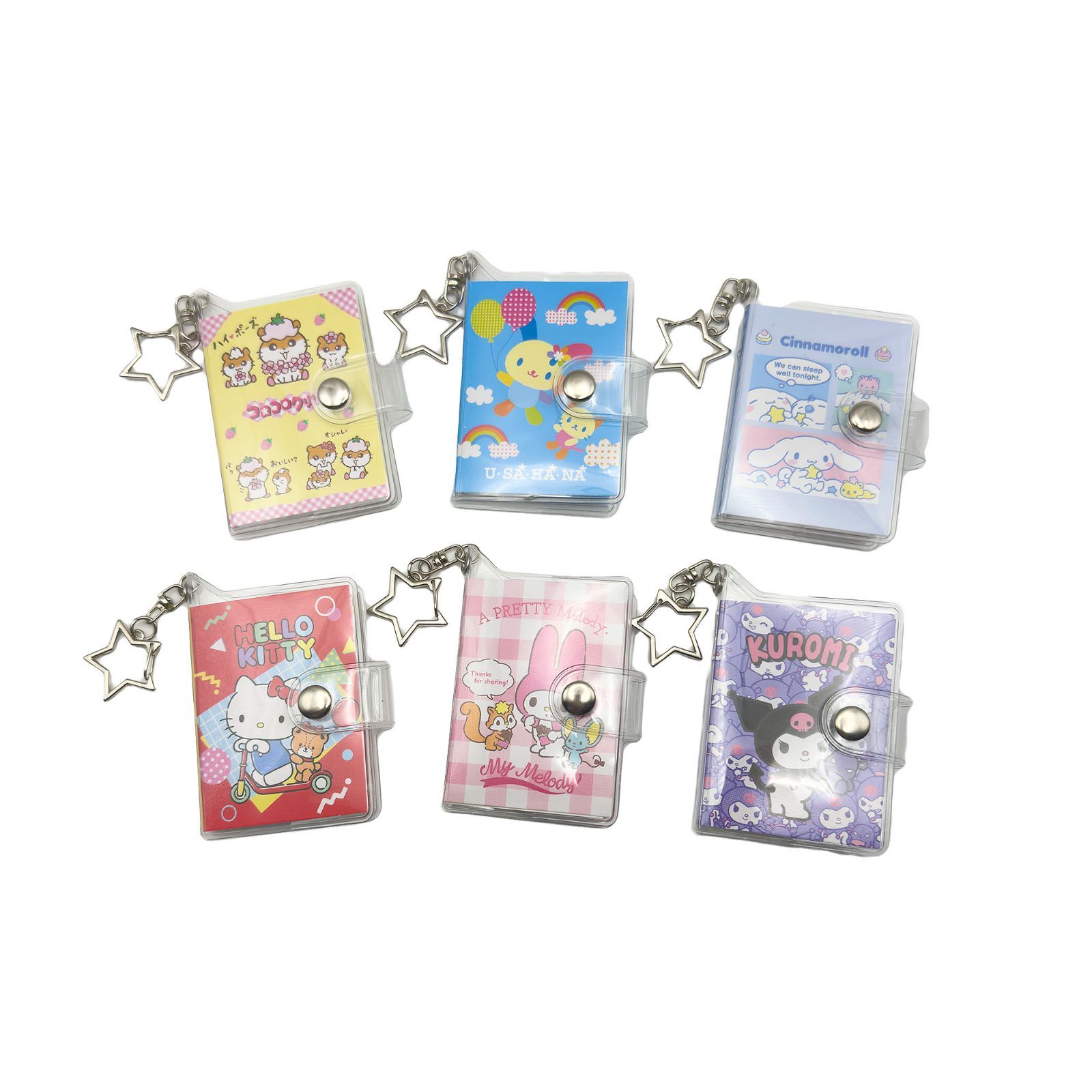 サンリオ トレーディングシールブックキーホルダー ミニシール帳