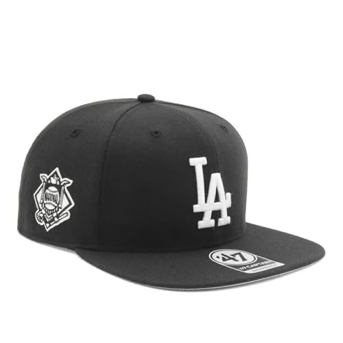 新品 フォーティーセブンブランド('47brand) ’47BRANDフォーティーセブン キャップ ノーショット MLBサイドパッチ LAブラック FREE SURE SHOT 47 CAPTAIN ロサンゼルス・ドジャース