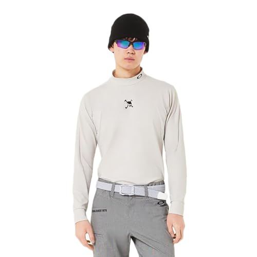 新品 [オークリー] SKULL THICKNESS LS MOCK SHIRT メンズ FOA408240 (26C) LUNAR ROCK US L サイズ (日本 XL サイズ相当)