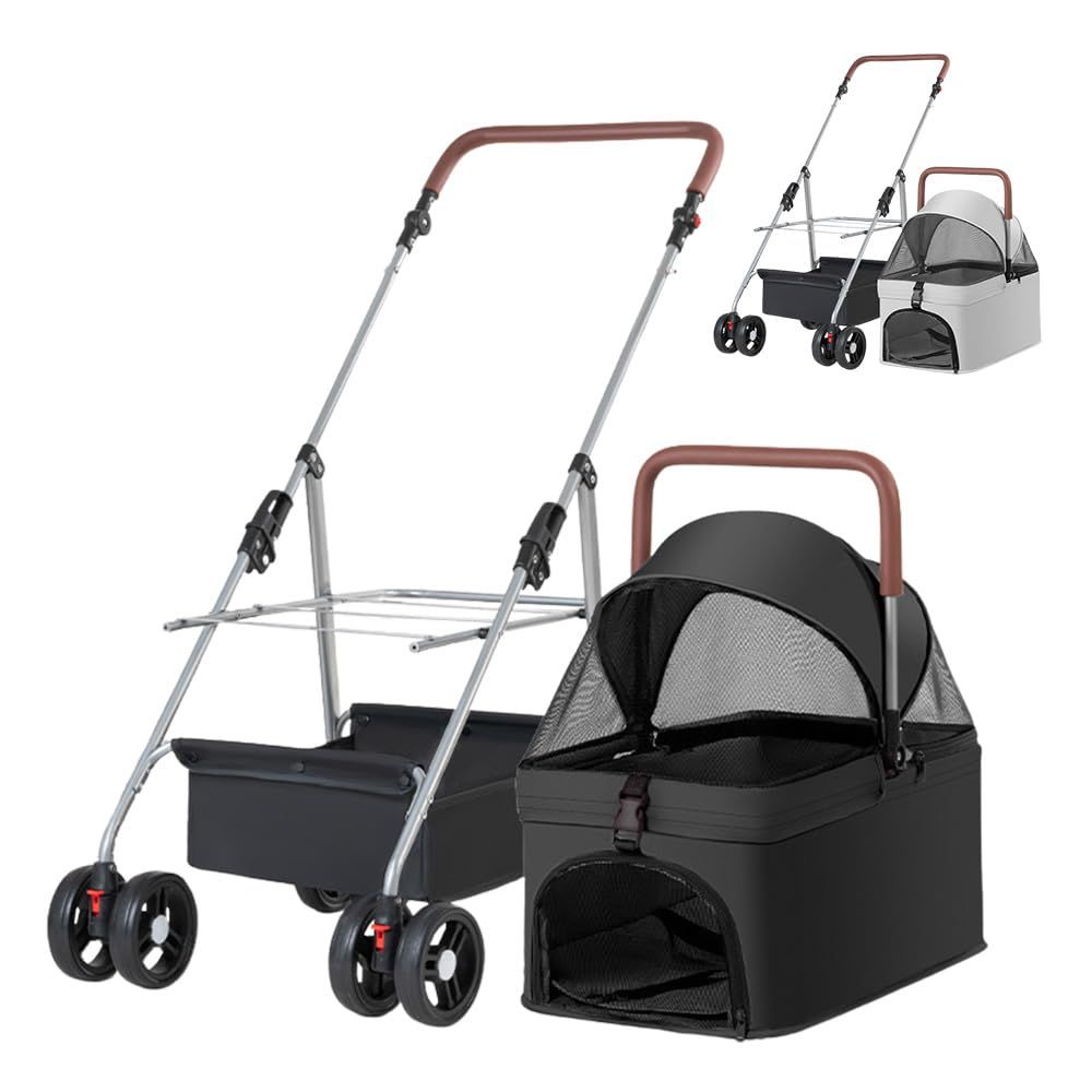 訳あり新品 ペットカート 折りたたみ式 前向き 対面両用 中型犬耐荷重