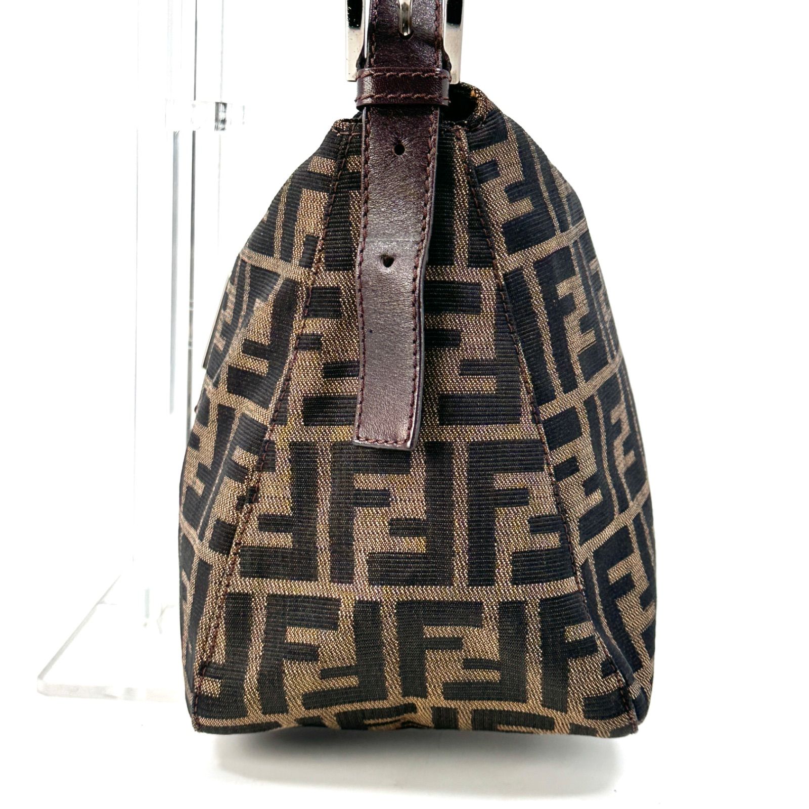 FENDI】ズッカ柄 マンマバゲット ショルダーバッグ ブラウン 